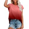 Womens Ladies Summer Solid Color Casual T-shirt Loose Multicolor Short Sleeve Top