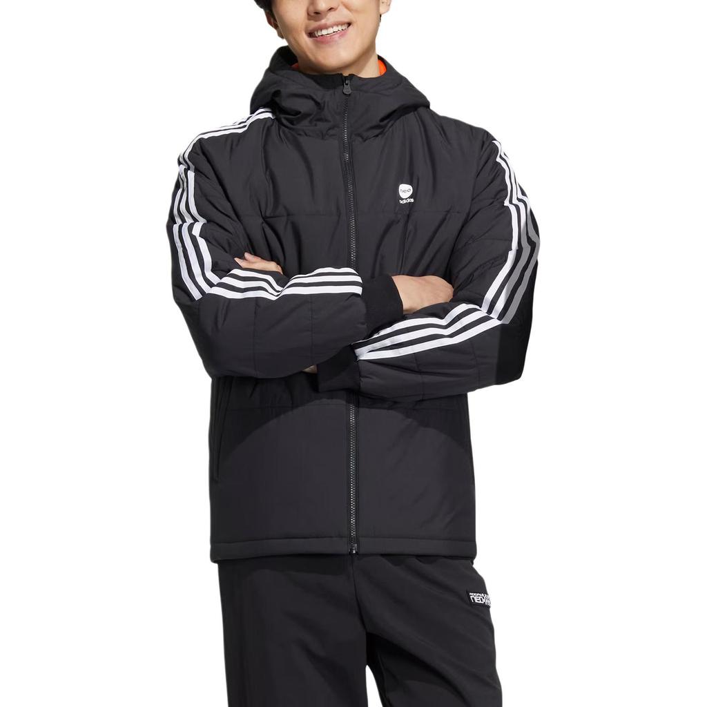 adidas Унисекс пуховики Neo Черный с капюшоном Средний Другое HN7200