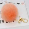 Роскошный брелок-шарм с помпоном из кроличьего меха для мобильного телефона и автомобильный брелок