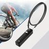4-значный кодовый замок с длинной веревкой и тросом, утолщенная проволока, парольный замок для велосипеда