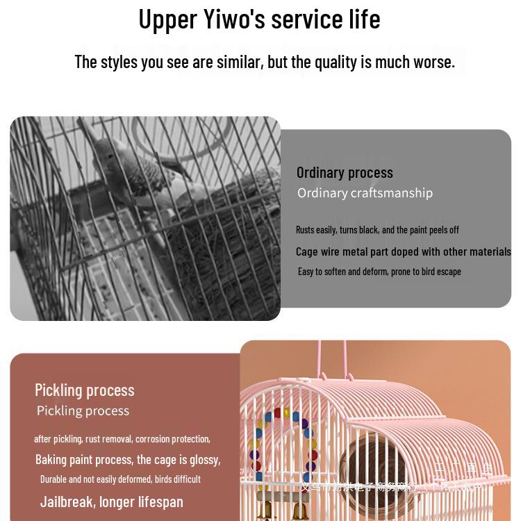 Новая Экологическая Птичья Вилла: Маленькая клетка для попугаев, например, для кореллы, ожерелового попугайчика, волнистого попугайчика, жемчужного