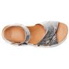 UGG Сандалии Zoie Metallic с пряжкой на низком каблуке, модные женские босоножки-слайды, серебристые 1116390-SLVR