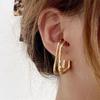 European and American Double Layered Ear Bone Clip Women's Trend Ear Clip Irregular Earrings
