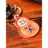 [Beams Japan] Key Holder [Special Order] New Retro Lucky Charm Embroidery Daruma FREE Size