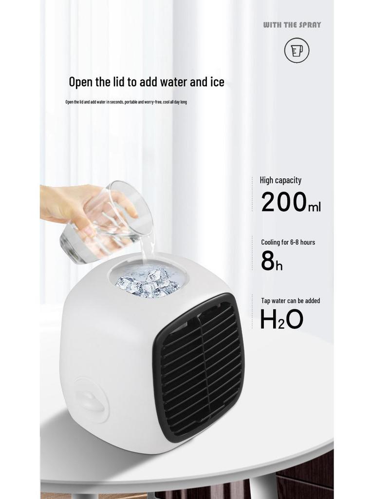 Portable USB Mini Desktop Air Conditioner Fan