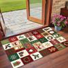 Christmas Printed Square Area Rug Soft Non Slip Floor Carpet For Bedroom Holiday Gift