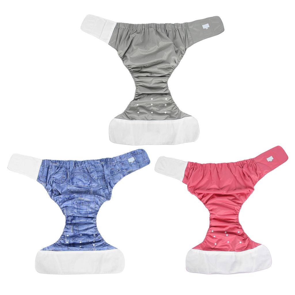 Подгузник для взрослых, регулируемый моющийся подгузник для пожилых людей, многоразовые подгузники при недержании, штаны
