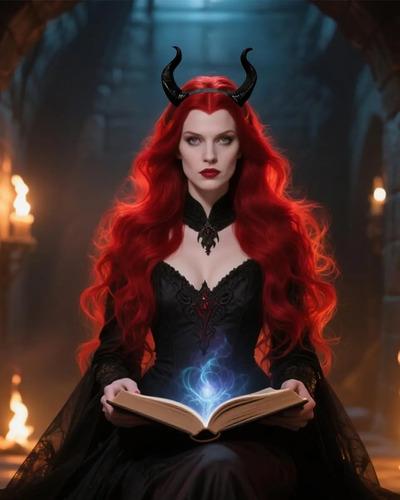 L'vow Gothic Evil Horns Headband For Halloween, Cosplay Co
