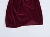 2025 Spring Women's European-American Velvet Knot Dress with Lining
