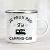 Camping Car Enamel Mug Adventure Together Cup Gift Idea for Camper Van Picnic Metal Insulating Outside Outdoor Festival Travel