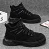 2024 New Men's Boots Fashion High Top Boots Outdoor Desert Combat Boot Non-slip Hiking Boots for Men Sneakers Botas Masculina
