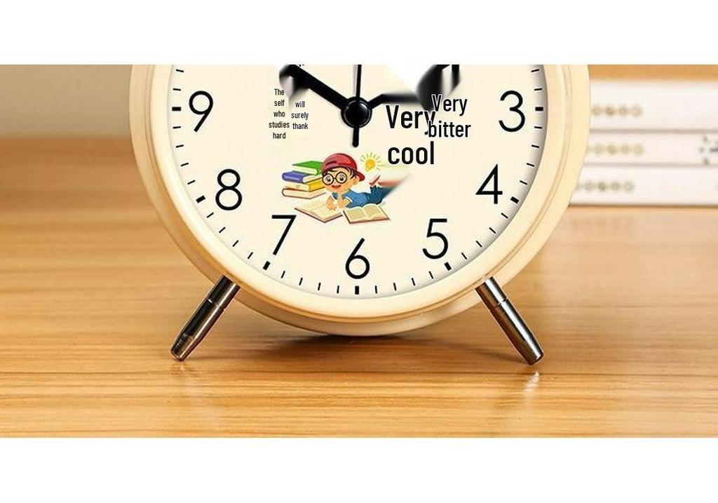 Rechargeable Alarm Clock: Student Wake-Up Essential, Stylish Dormitory Decor, Perfect Desktop Gift for Boys and Girls.