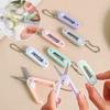 Cute Mini Portable Scissors Simple Folding Paper Cutter Student Stationery Scissor School Office Multifunction Keychain