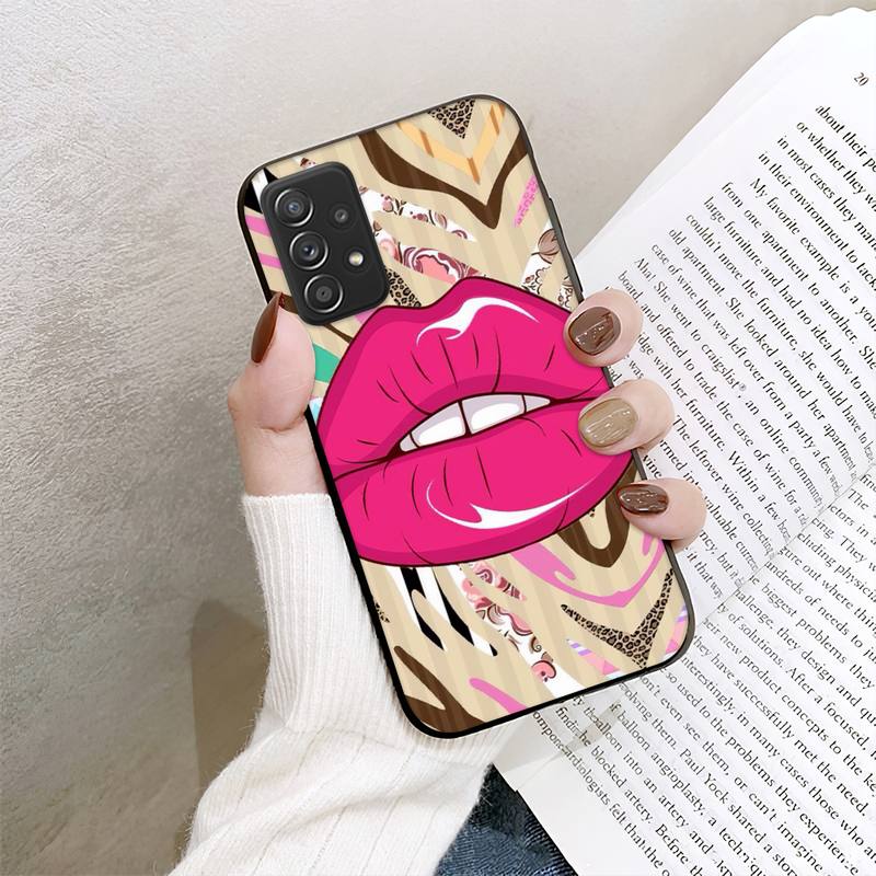 Чехол для телефона RUICHI с высунутым языком для Samsung Galaxy A02 A12 A21 A22 A32 A41 A42 A51 A71 A72 Shell