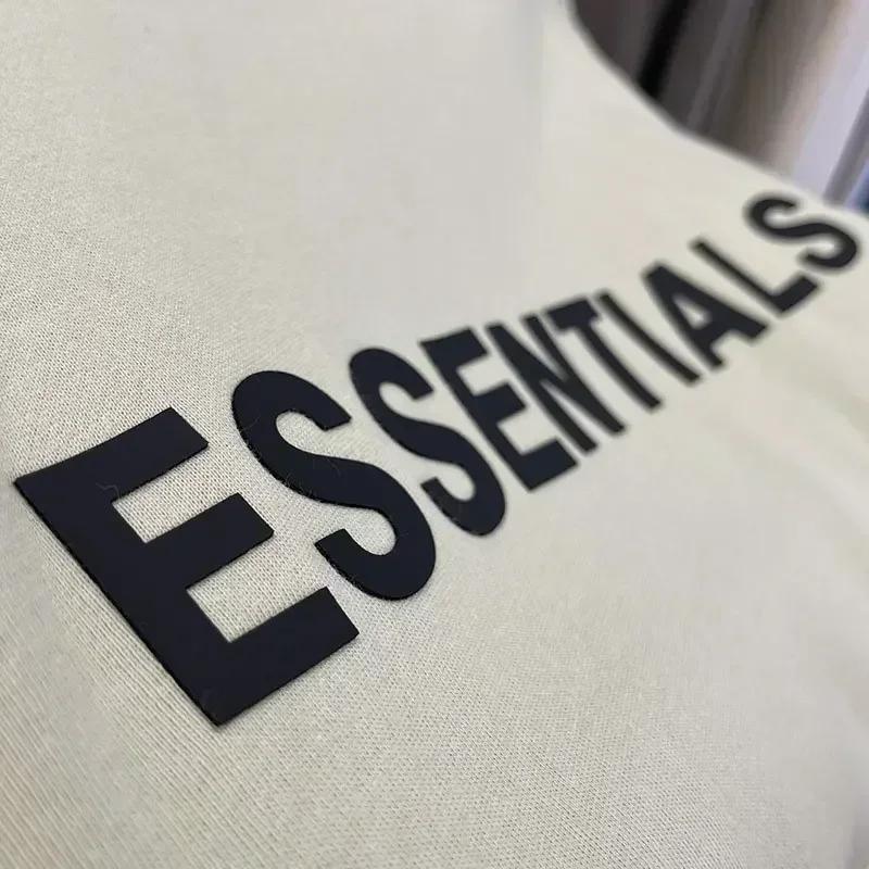 Essentials 2025 Thickening Hoodie Street Wear Silicone Logo Casual Loose Oversized Sports Shirt Top Pullover for Men/women