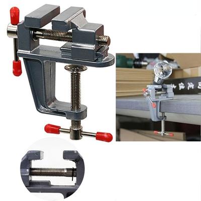 30 мм мини-тиски из алюминиевого сплава, настольные тиски, тиски из алюминиевого сплава, мини-сделай сам, бытовые плоские настольные тиски