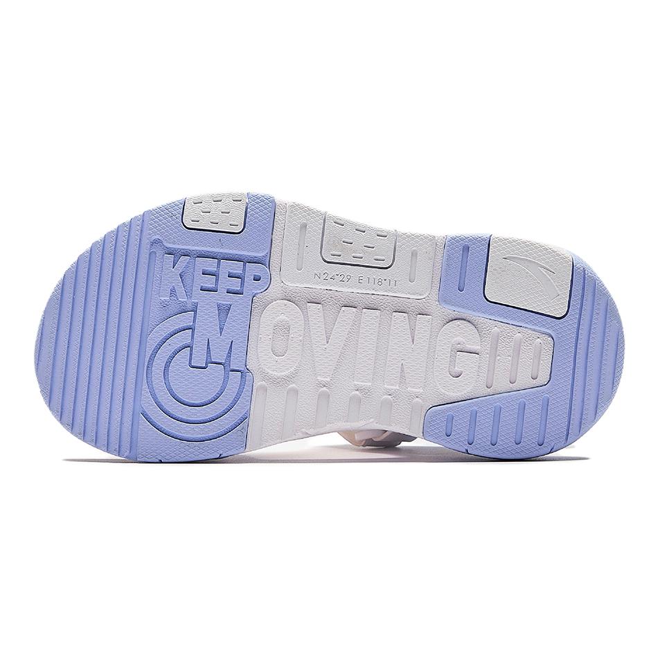 Anta Детские удобные простые универсальные нескользящие износостойкие дышащие сандалии Детские сандалии белые синие 322429971-2