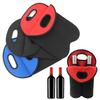 Neoprene Double Wine Tote Bag Reusable Carrier Cooler for 2 Standard 750ml Bottles Wine Bottle Gift Bags for Travel Picnic Wedding