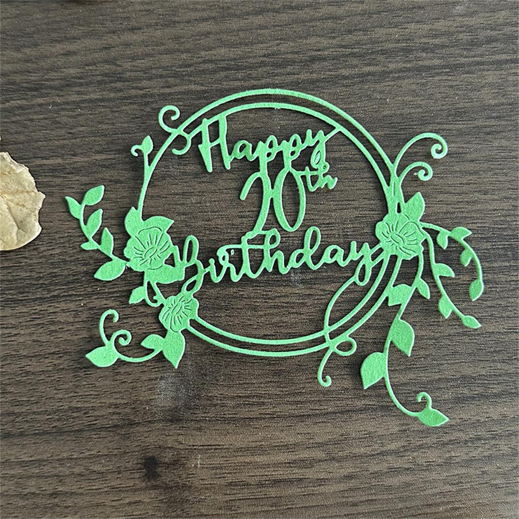 Счастливого 20-летия Металлические вырубки Углеродистая сталь Вырубные ножи Тисненые трафареты для открыток Фото Скрапбукинг Украшения