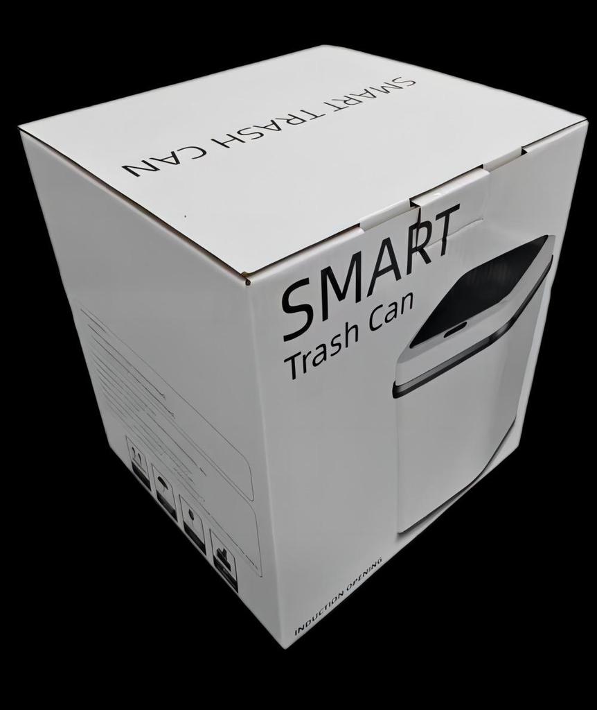 Smart Sensor Trash Can with Lid for Home - Ideal for Kitchen, Bathroom, and Living Room