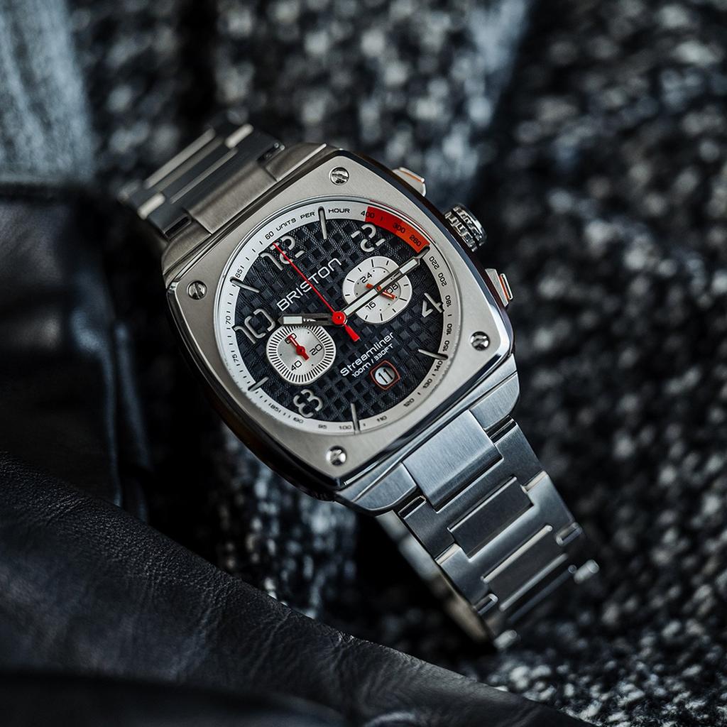 [BRISTON] Streamliner Chrono Silver Grey (24142ST17SB)