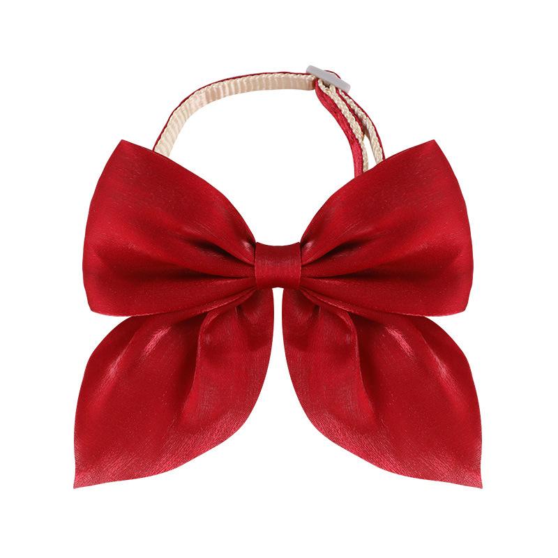 Ошейник для собак Ошейник для кошек Яркий шелковый ошейник с большим бантом Аксессуары для кошек Аксессуары для домашних животных