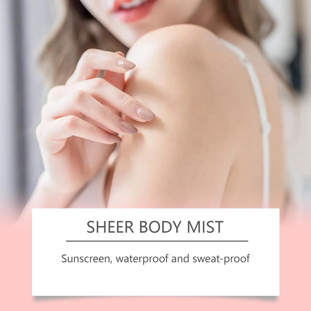 Солнцезащитный спрей для тела, увлажняющий спрей, с маслом для сияния тела, освежающий увлажняющий солнцезащитный спрей для тела, 60 мл