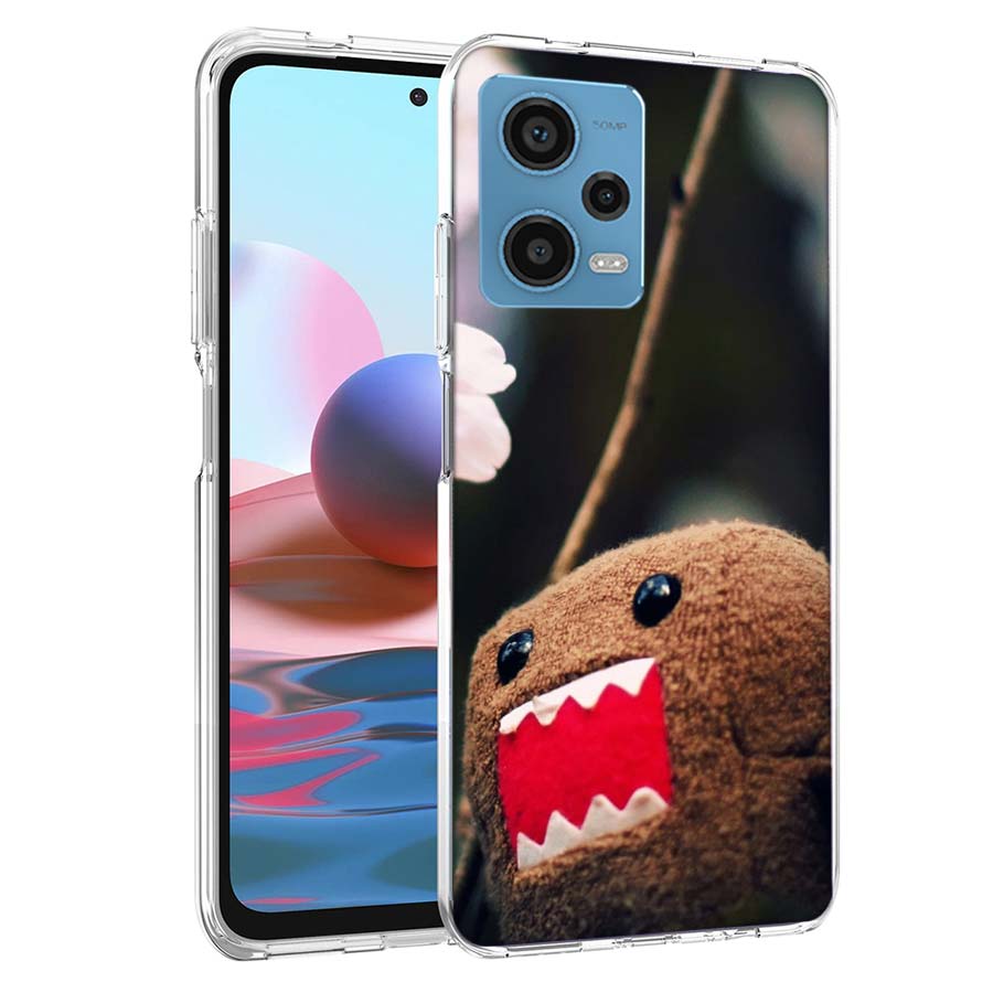Милый чехол для телефона D-Domo-kun для Redmi Note 13 12 14 15 Pro Plus 13R 11 11T 11E 11S 10 Pro 10S 9 9S Прозрачный силиконовый чехол Capa