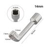 1pc Automotive 1/2 Drive Diesel Fuel Line Socket Set L Shape Open Ended Wrenches 12mm/14mm/16mm/17mm/18mm/19mm