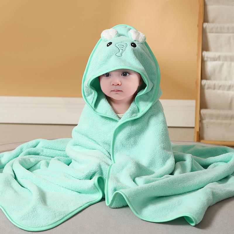 Cartoon Animal Baby Bath Towels Soft Newborn Hooded Towel Blanket Toddler Bathrobe Warm Sleeping Swaddle Wrap for Boys Girls