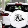 Автомобиль Внедорожник Внедорожник Окна Капоты Боковая Часть Кузова Белый Компас Тотем Наклейка Стикер