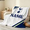 Custom Name,Tottenham Hotspur Printed Flannel Blanket, soft throw for bedroom sofa, washable, Christmas present, great gift.