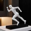 Male Runner Sculpture Abstract Resin Running Figurine Modern Home Decoration for