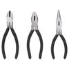3-Piece Pliers Set: 150mm Pliers, 160mm Long Nose Pliers, and 160mm Nippers with Non-Slip Handle Grips (TL-PLS3)