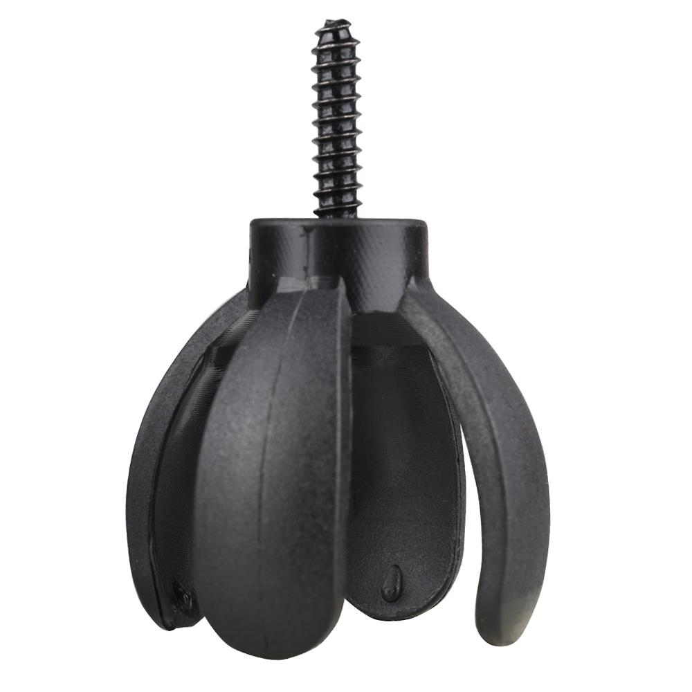 1 Pieces 4-Prong Golf Ball Pick Up Retriever Grabbers Black Saver Claw Sucker Tools for Putter Grip 5
