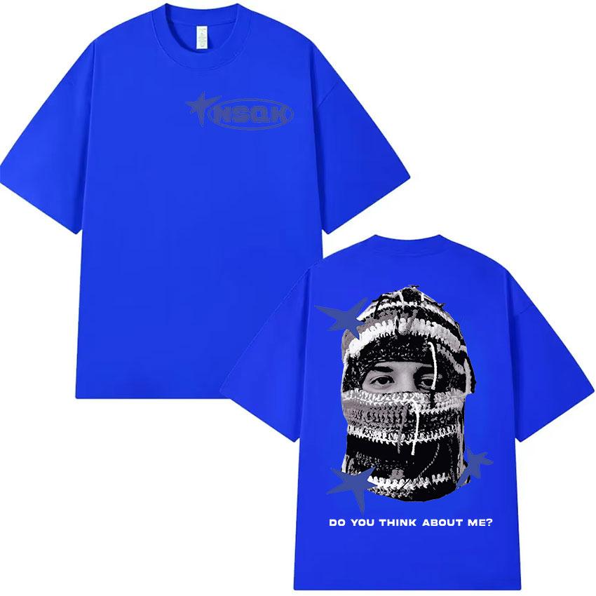 Рэпер NSQK Do You Think about Me Tour 2025 Новая футболка Мужская Хип-хоп Мода Одежда Футболки Винтажная Оверсайз Хлопковая футболка