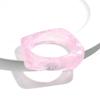 Exaggerated Big Irregular Square Acrylic Bangle for Women Pearlescent Colorful Resin Geometric Cuff Bracelet Trendy Jewelry Gift