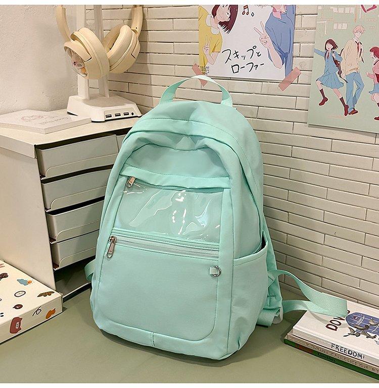 Schoolbag Korean version Mori series high-value solid color girl simple and versatile large-capacity junior high school high school student travel