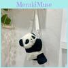 Little Plush Panda Bag Doll With Earphones Raccoon Crossbody Bag Present Gift