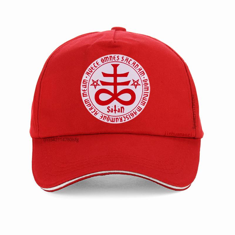 Шляпа с крестом Левиафана Сатаны для унисекс WoUnisex Регулируемая кепка Snapback Панк Готика Церковь Сатанинский символ Kolye Бейсболка кепка