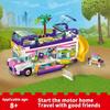 Good Friend Series Compatible Girl Series Friendship Bus Children Assembly MOC Toy Building Block Gift Camping Outdoor Rv Model