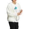 Adidas St Boa Hooded Zip Jacket With Embroidered Logo Men Outerwear White HR4442