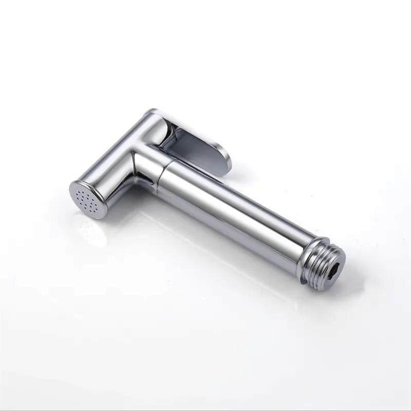 Toilet Shower Bidet Spray Gun Faucet Sets Wall Mounted Chrome/Black/Grey Metal Brass For Bathroom Toilet Spring PVC SS Hose