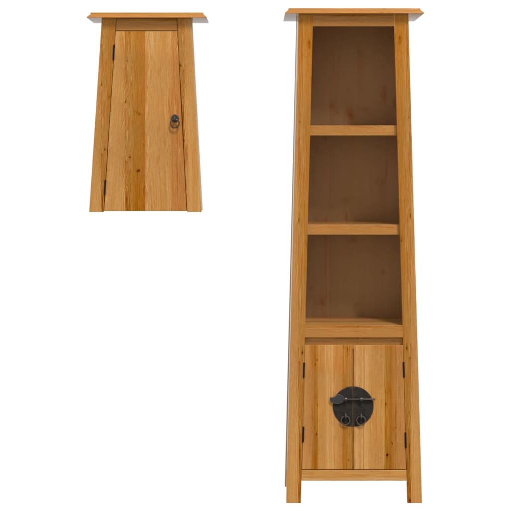2 Piece Bathroom Furniture Set Solid Pine Wood