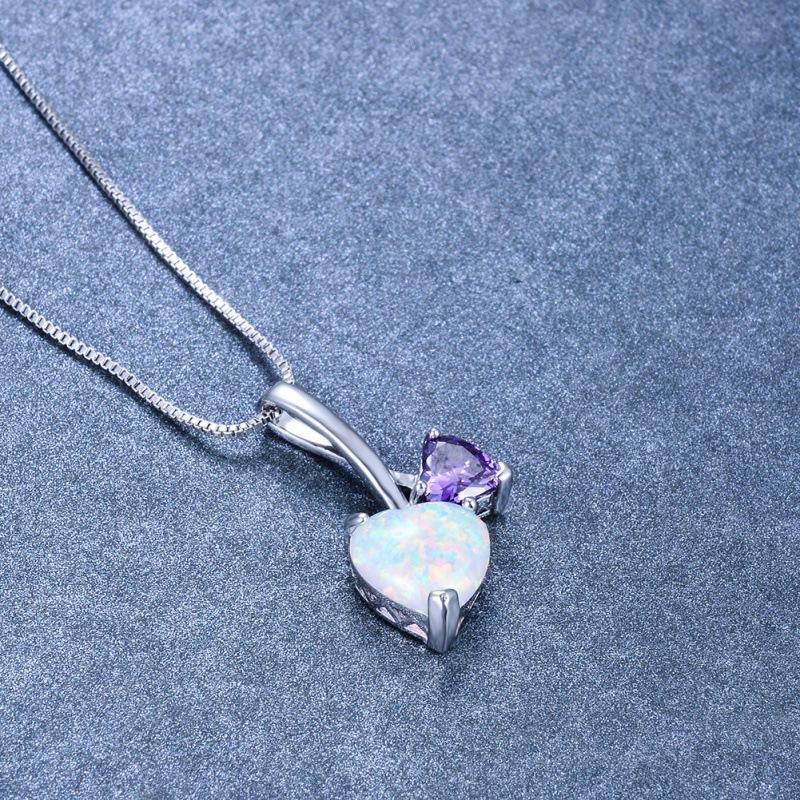Platinum Double Love Necklace Valentine's Day Gift Simple Wind Neck Chain Collarbone Chain