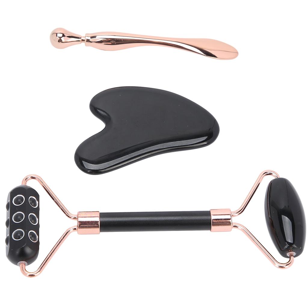 Массажер для лица с германиевым валиком, доска для скребков для лица, набор ложек для крема для глаз