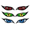 J105# 13cm X 9.5cm for Evil Yellow Eyes RV Motorcycle Car Stickers Occlusion Scratch Waterproof Windshield VAN Anime Decal