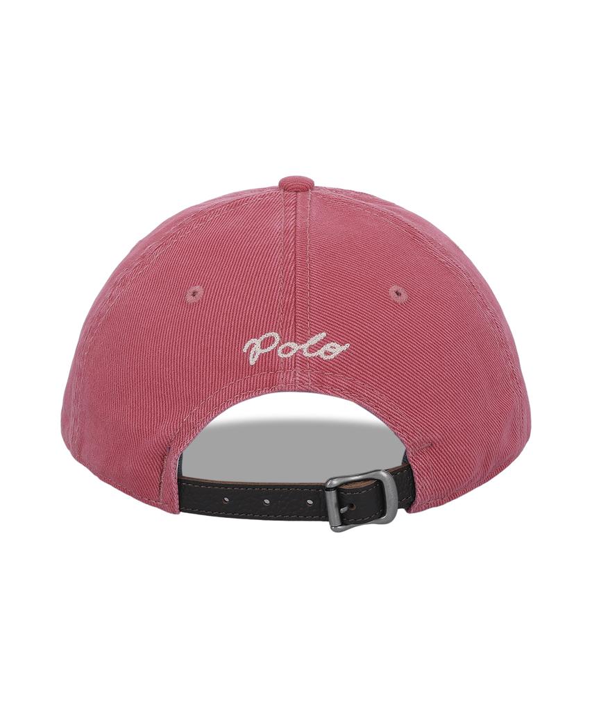 POLO RALPH LAUREN Твиловая бейсболка с логотипом Ralph - Темно-красный