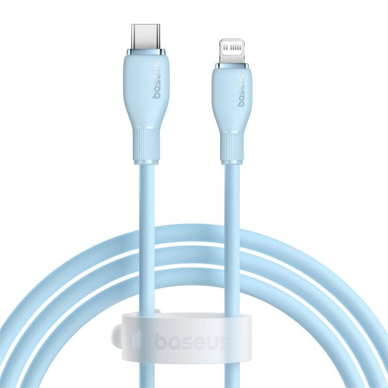 Кабель Baseus TPE 20 Вт USB C для 14 13 12 11 Pro Max XS Кабель быстрой зарядки Type C на Lighting Дата-кабель для iPad Macbook