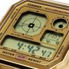 Casio Серия Vintage A130WEG-9A Унисекс Аналогово-цифровые часы Золотой Нержавеющая сталь Водонепроницаемость 50м